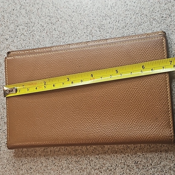 Hermès Tan Leather Flap Agenda Notebook Checkbook Wallet - Picture 9 of 10